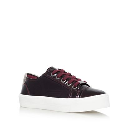 Carvela Grey 'Lorna' flat lace up sneakers